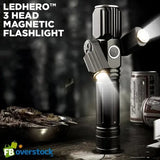 LEDHero™ 3 Head Magnetic Flashlight