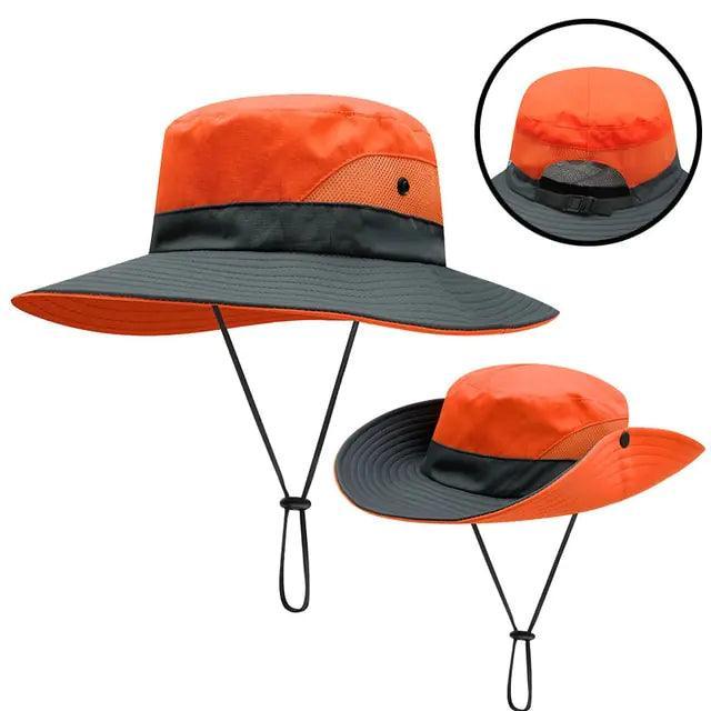 Ponytail Wide Brim Sun Hat