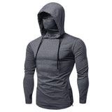 Men's Sports Running Fitness Hoodie with Mask