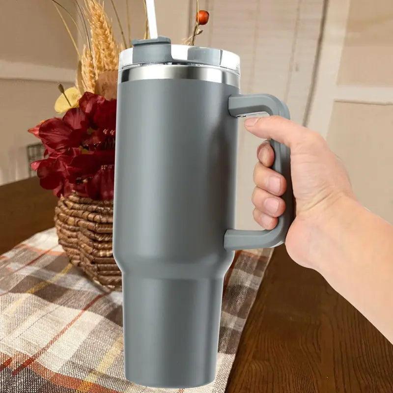 Insulated Tumbler Straw With Handle - The Next Door Neighbor 