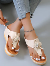 Rome Wedges Platform Slippers - The Next Door Neighbor 