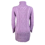 Turtleneck Twist Knitted Sweater Dress - The Next Door Neighbor 