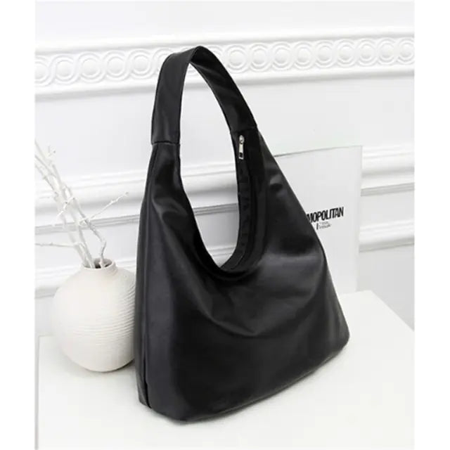 Elegant Large Capacity Soft Shoulder Bag