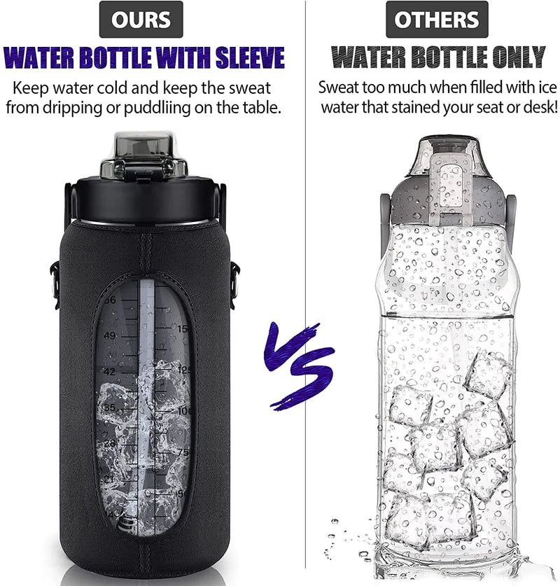 Half Gallon Water Bottle With Sleeve