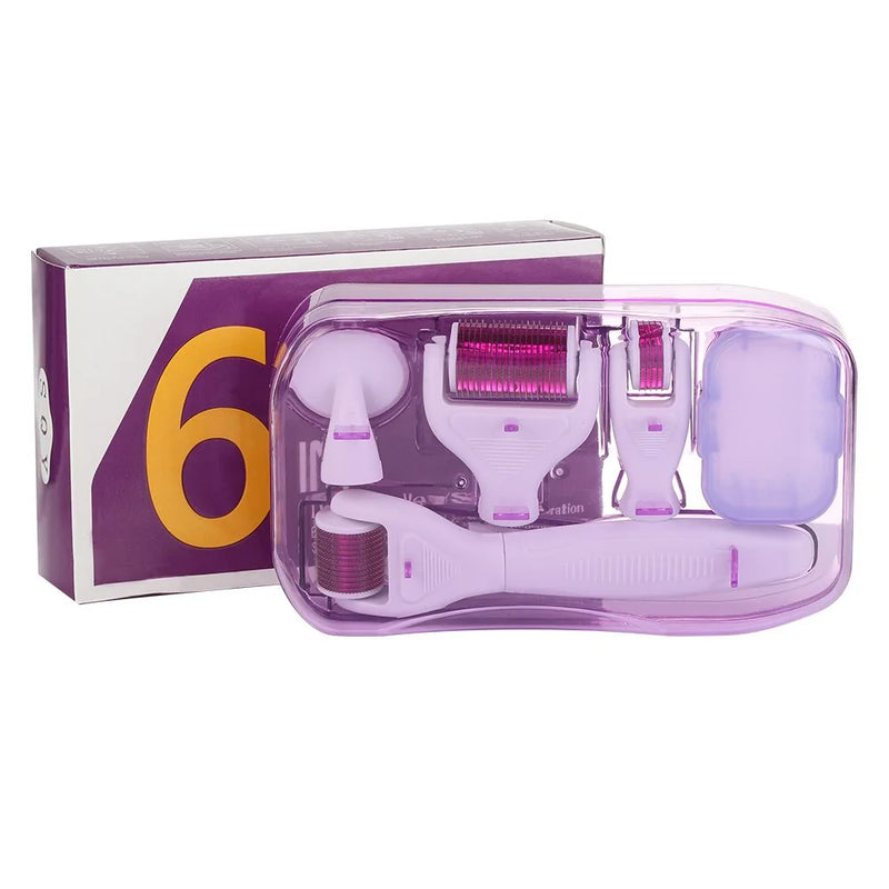 6 in 1 Derma Roller Cosmetic Microneedle Kit