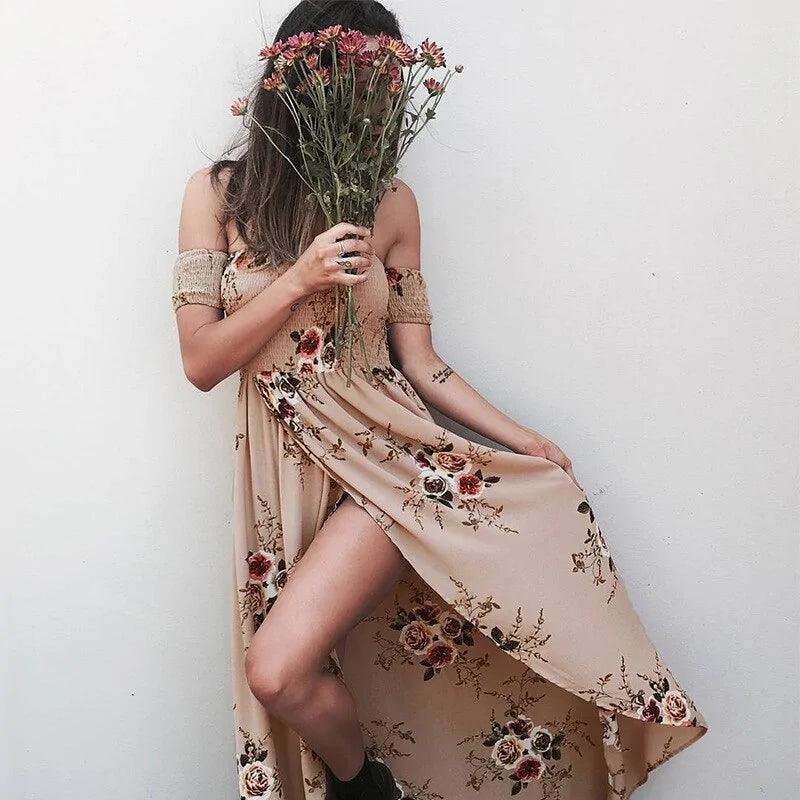 Bohemian Floral Maxi Dress