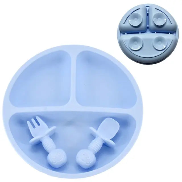 Baby Silicone Plate Set - The Next Door Neighbor 