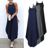 Halter Top Summer Long Dress