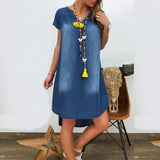 Summer Vintage Denim Dress