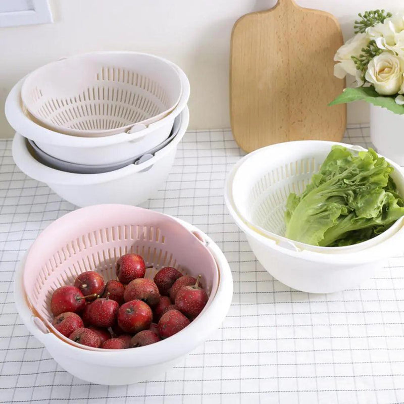 Double Layer Fruit Washing Bowl - The Next Door Neighbor 