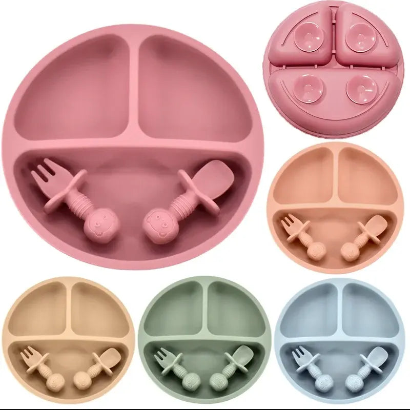 Baby Silicone Plate Set - The Next Door Neighbor 