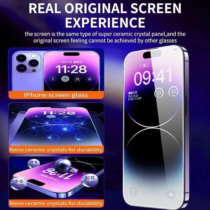 2PC 8K Oleophobic Coating Privacy Screen Protector for iPhone - The Next Door Neighbor 