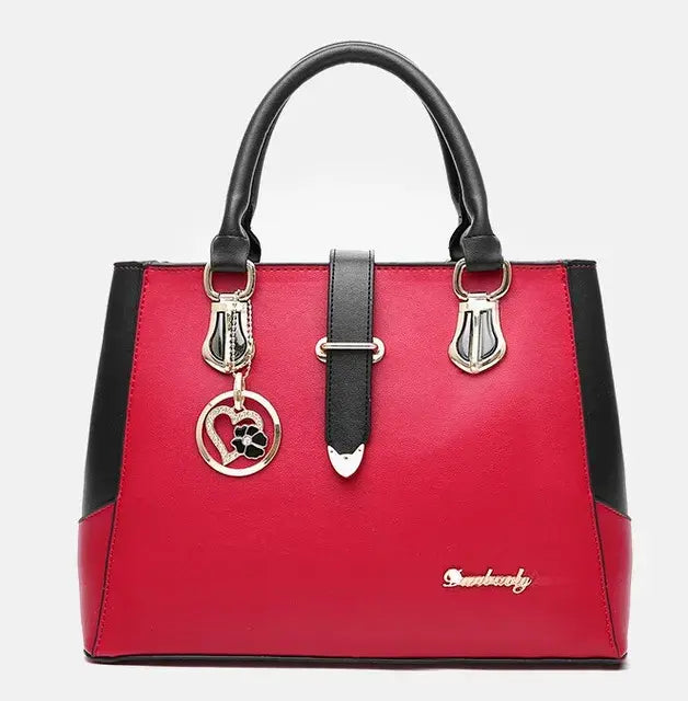 Women's Contrast Simple One Shoulder Handbag