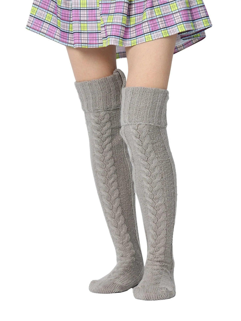 Crochet Knitted Leg Warmers - The Next Door Neighbor 