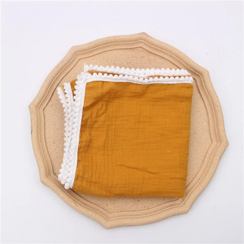 Organic Cotton Baby Tassel Blankets - The Next Door Neighbor 