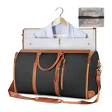 Carry on PU Leather Duffle Garment Bag Suit