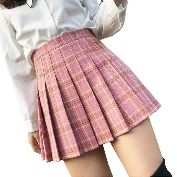 Tenniscore Plaid Mini Skirt - The Next Door Neighbor 