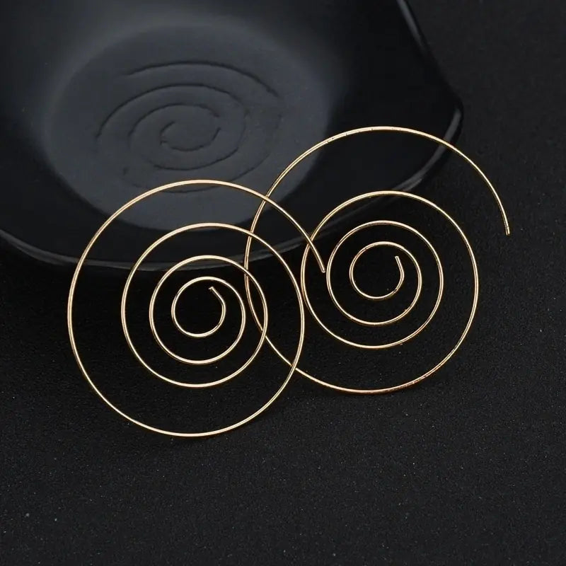 Round Spiral Earrings - The Next Door Neighbor 