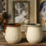 Vintage Ceramic Spice Holder with Lid