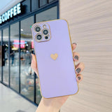 Electroplated Phone Heart Case - The Next Door Neighbor 