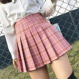 Tenniscore Plaid Mini Skirt - The Next Door Neighbor 