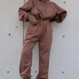 Women Warm Hoodie and Pants Set - The Next Door Neighbor 