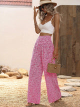 Floral Print Wide Leg Pants - The Next Door Neighbor 