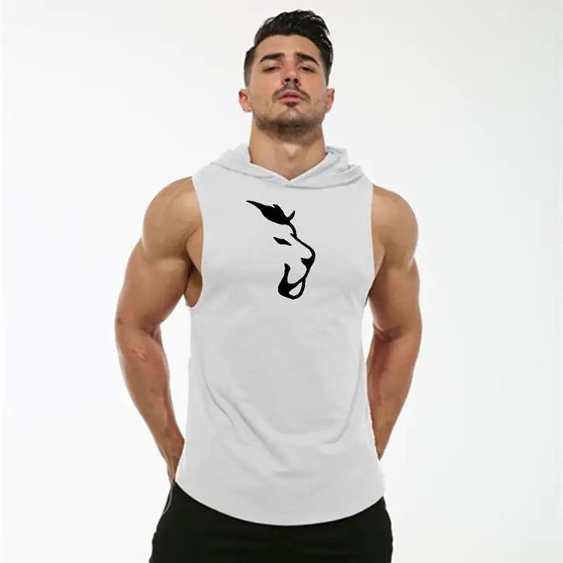 Hooded Sleeveless Men's Vest - The Next Door Neighbor 