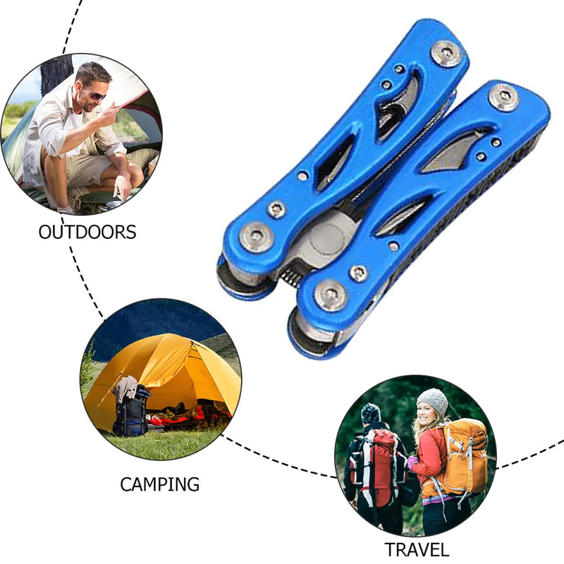12 in 1 Multifunctional Plier Folding Knife Cutter and Screwdriver