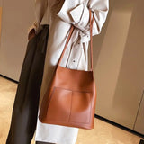 Elegant Large Capacity Soft Shoulder Bag