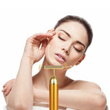 Energy 24K Gold T Beauty Bar Facial Roller Massager - The Next Door Neighbor 