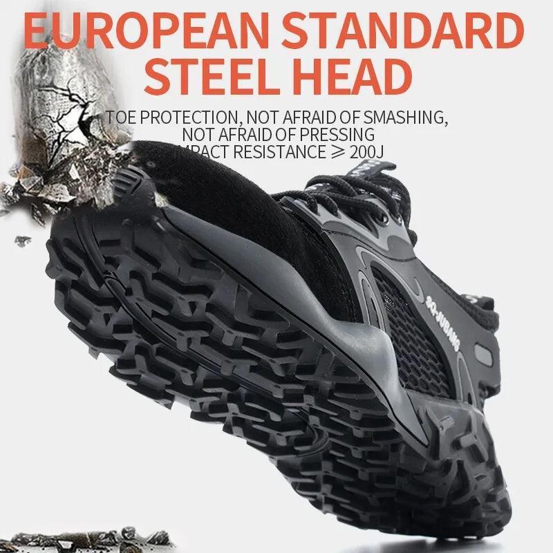 Anti-collision Steel Toe Breathable Safety Shoes - The Next Door Neighbor 