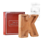 Letter Wooden Piggy Bank - The Next Door Neighbor 