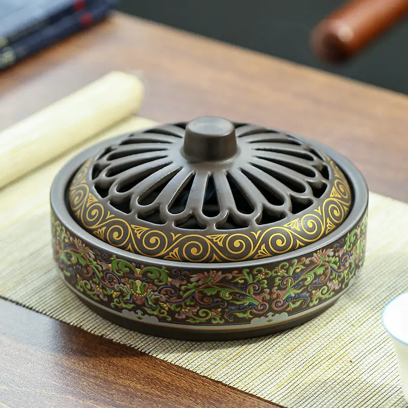 Beautiful Ceramic Incense Burner - The Next Door Neighbor 