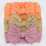 3Pcs Knit Baby Headband Bow Set