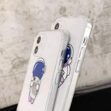 Astronaut Clear Phone Case - The Next Door Neighbor 