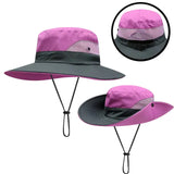 Ponytail Wide Brim Sun Hat