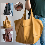 Elegant Large Capacity Soft Shoulder Bag - The Next Door Neighbor 