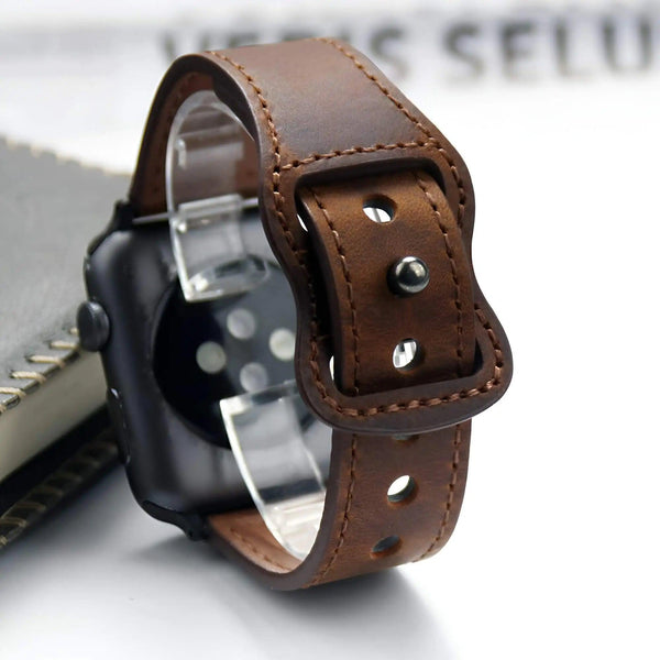 Genuine Leather Band For Apple Watch - The Next Door Neighbor 