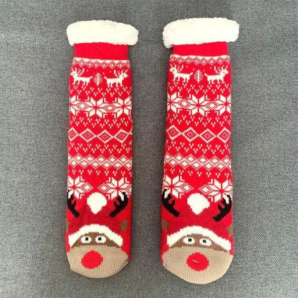 Holiday Fuzzy Slipper Socks - The Next Door Neighbor 