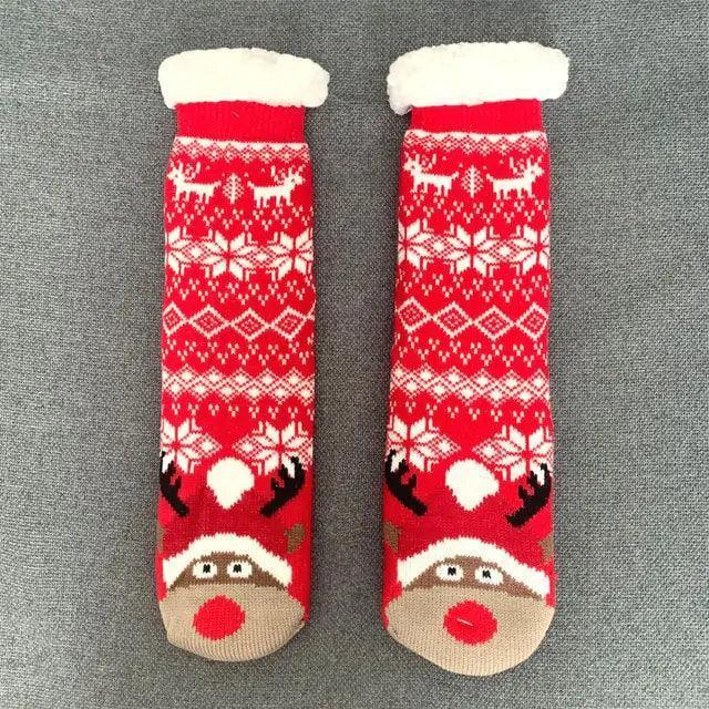 Holiday Fuzzy Slipper Socks - The Next Door Neighbor 