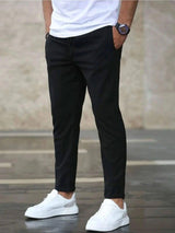 Men's casual cropped pants