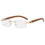 Rectangle Rimless Sunglasses - The Next Door Neighbor 