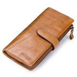 Stylish Genuine Leather Women's Long Wallet