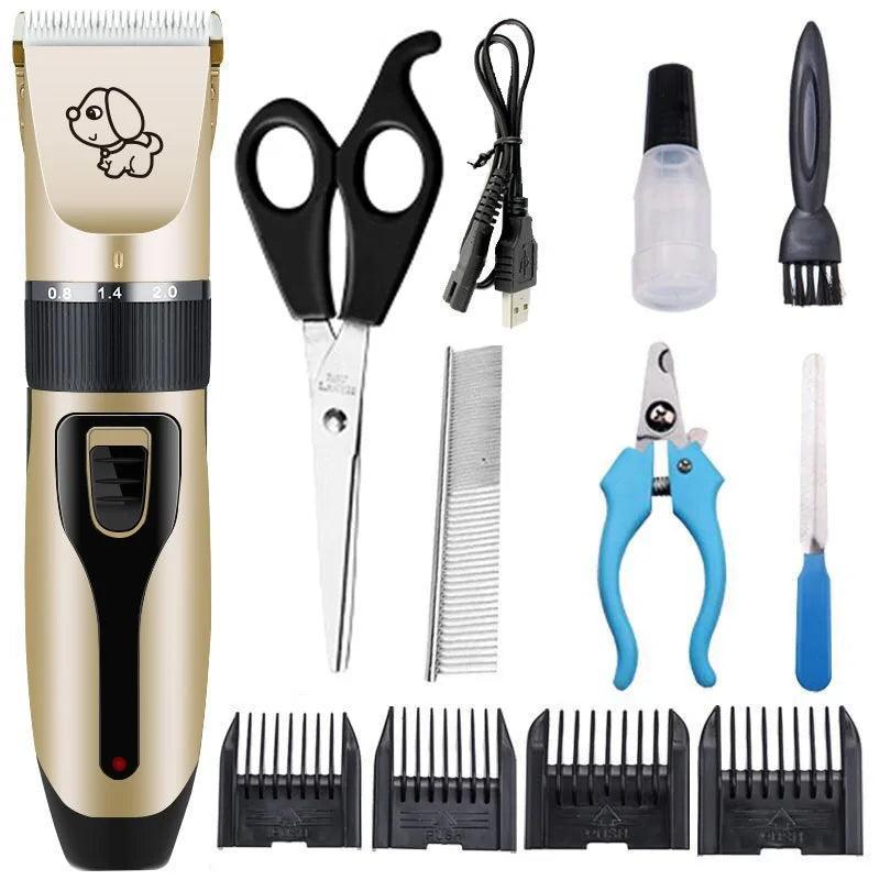 Rechargeable Pet Hair Clipper Grooming Set