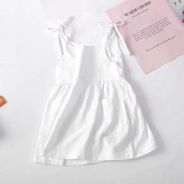 Sleeveless Cotton Toddler Girl Dress