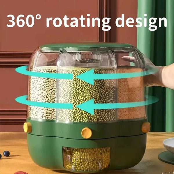 360° Rotating Grains Food Dispenser