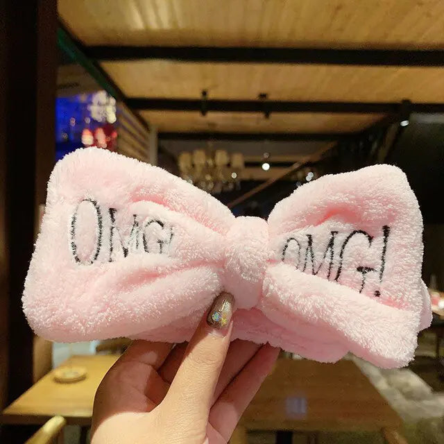 Coral Fleece Soft Bow Headbands