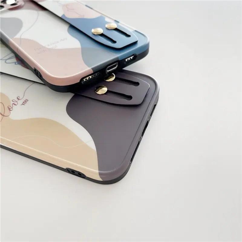 Artistic Wrist Strap Phone Case - The Next Door Neighbor 