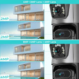 4k Resolution Camera Dual Lens and Screen Auto Tracking Camera